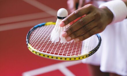 Badminton match